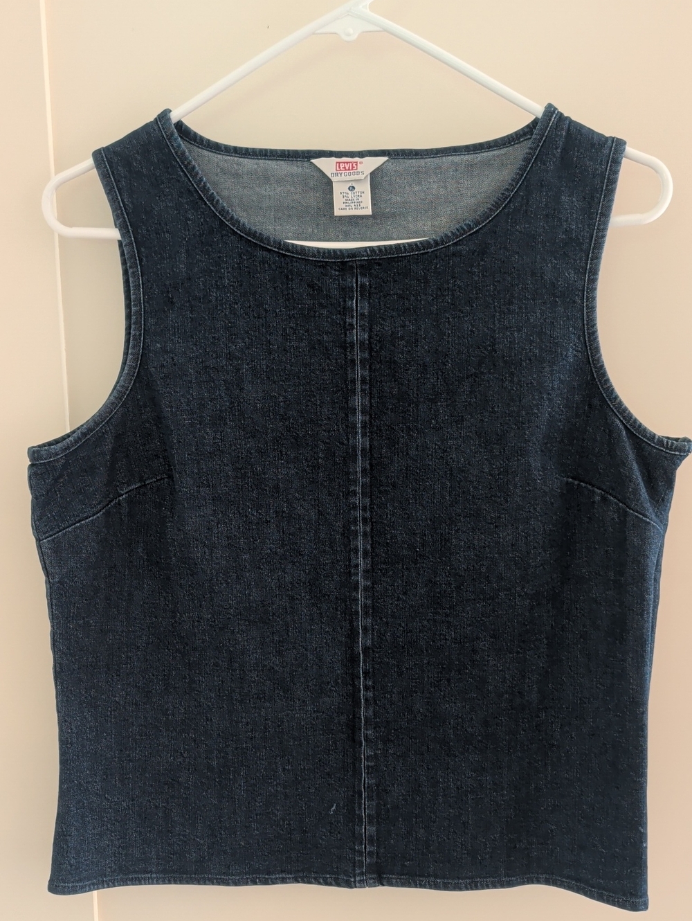 Vintage Levi's Dark Blue Denim Tank Top